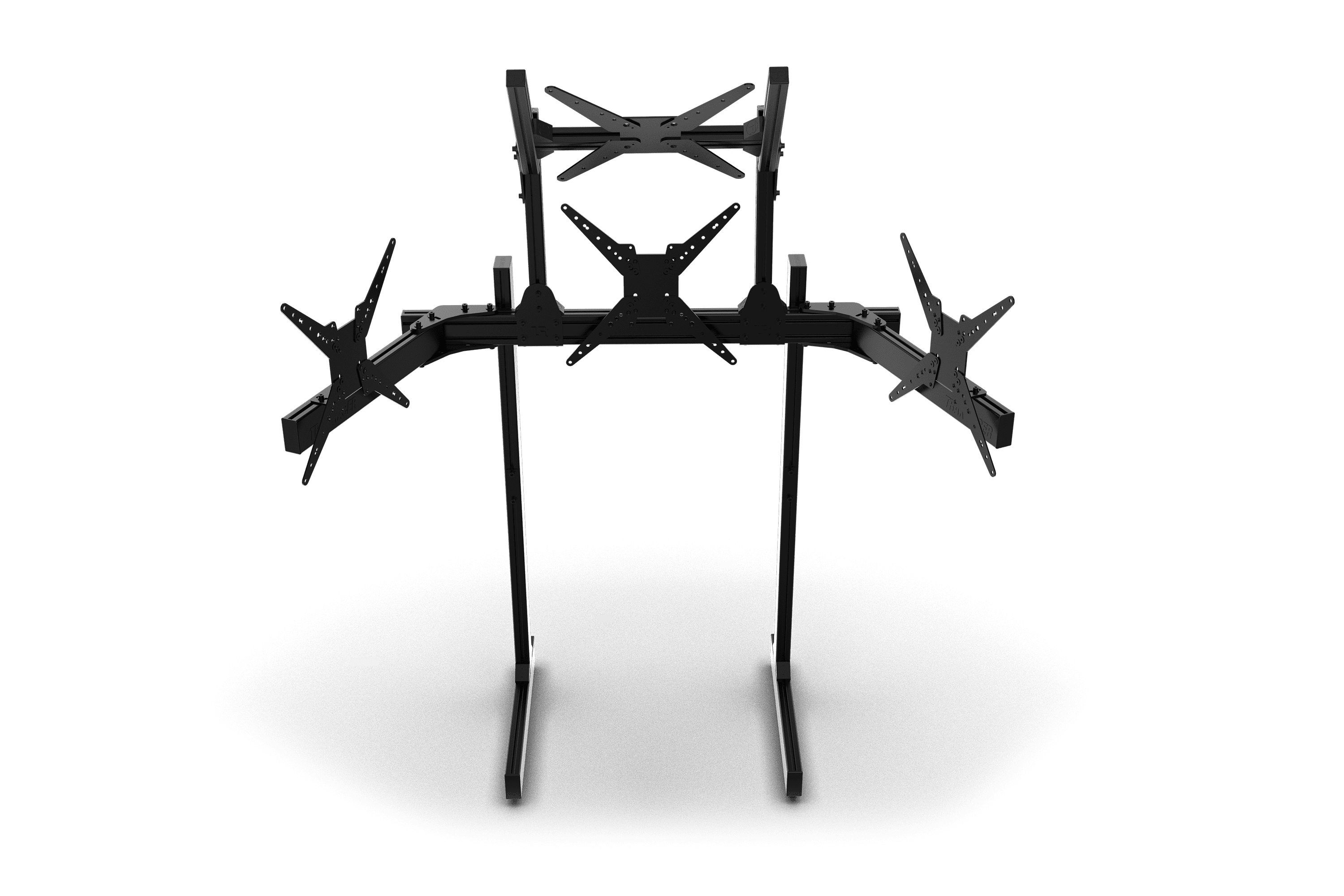 Large Freestanding Quad Monitor Stand - 1500mm / 59" Wide - Image 3