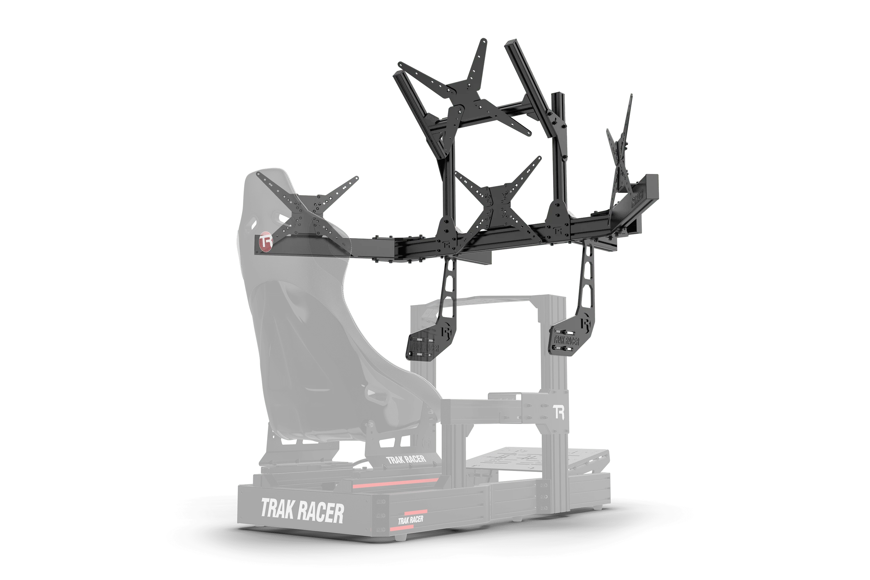 Large Cockpit-Mounted Quad Monitor Stand - 1200mm / 47.25" Wide - Image 5