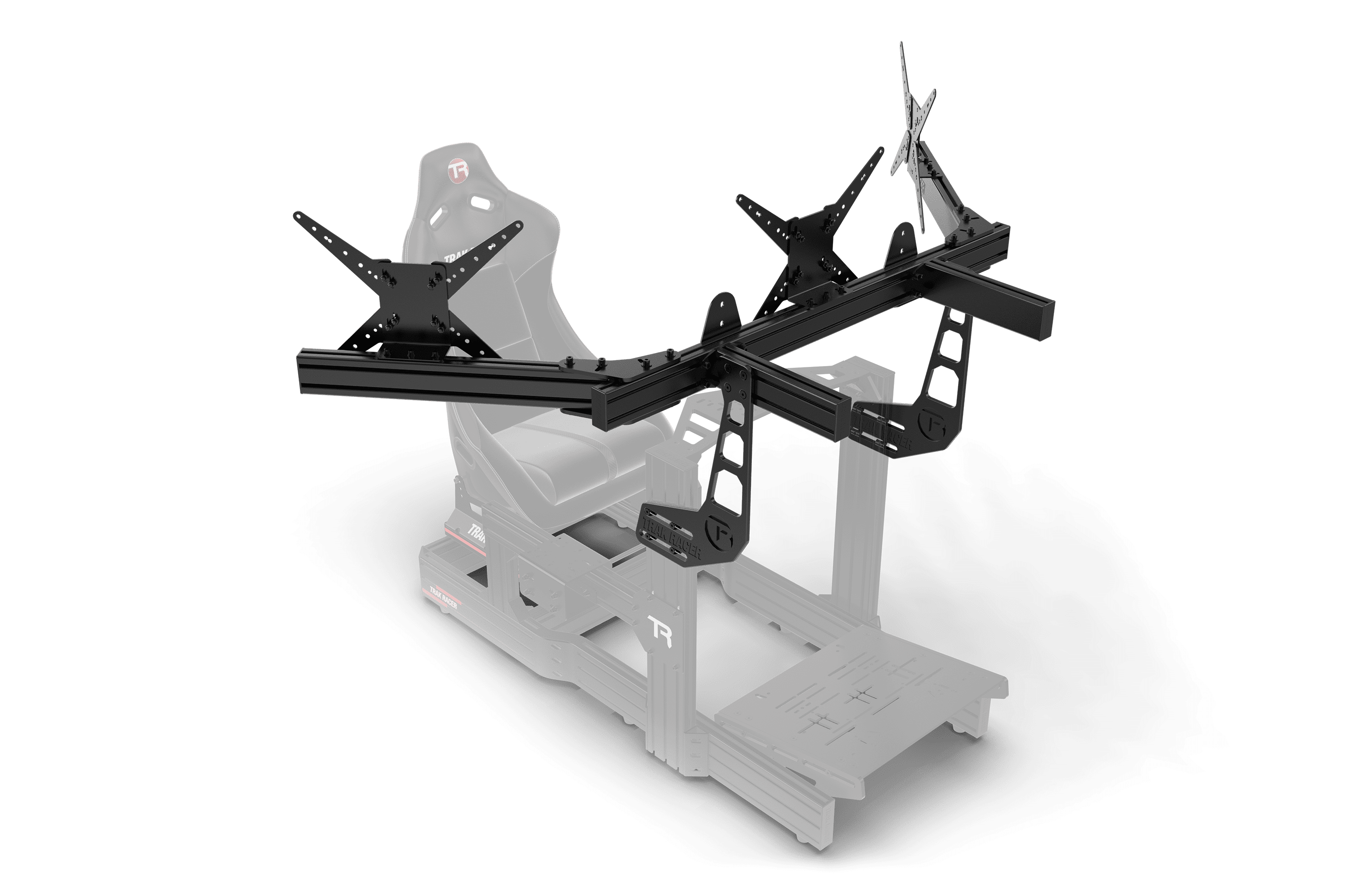 Large Cockpit-Mounted Triple Monitor Mount - 1200mm / 47.25" Wide - Image 5